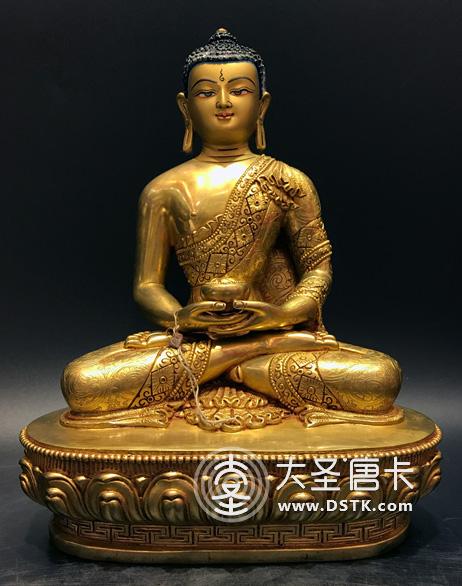 阿彌陀佛鎏金9寸