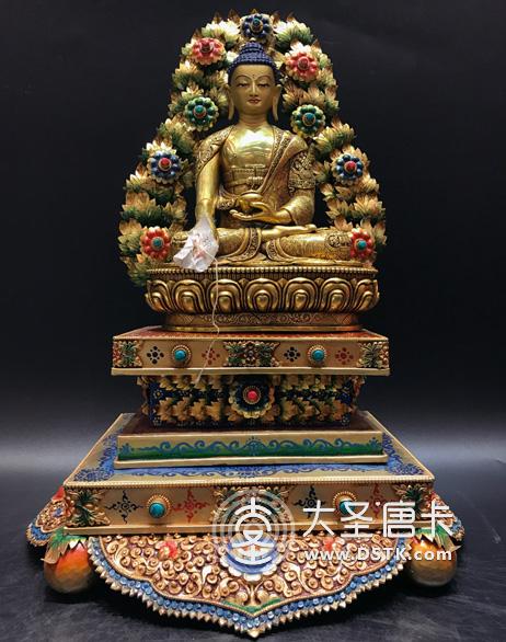 釋迦牟尼佛鎏金7寸