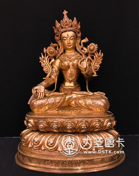 白度母鎏金40cm