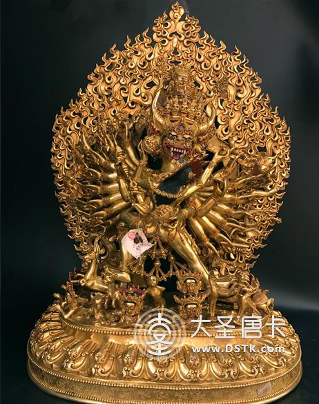 大威德金剛鎏金兩尺