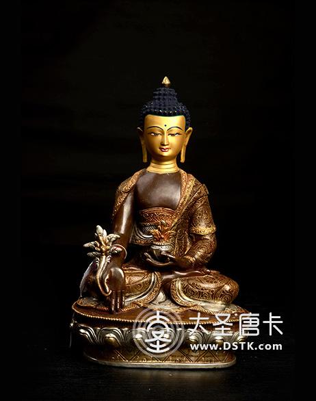 藥師佛紫銅一尺