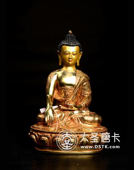 不動佛鎏金一尺