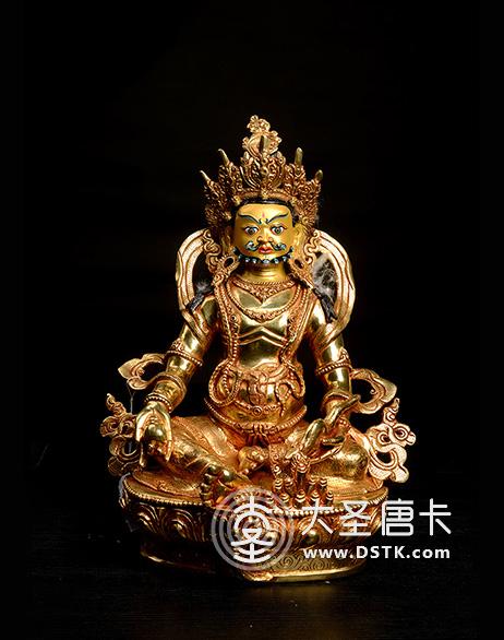 黃財神鎏金一尺