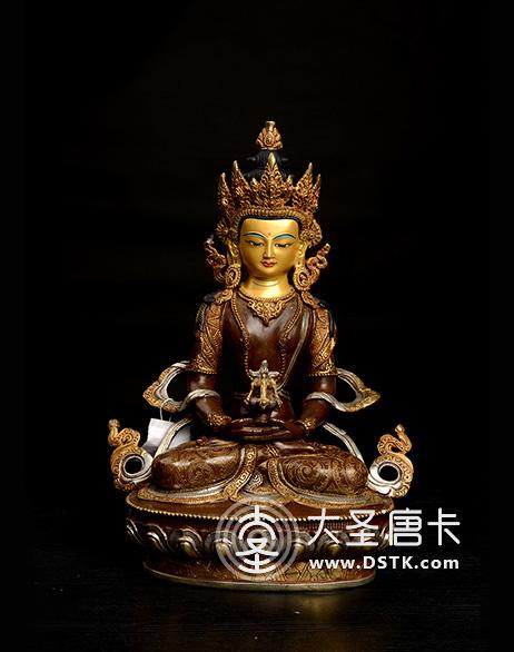 長壽佛紫銅一尺