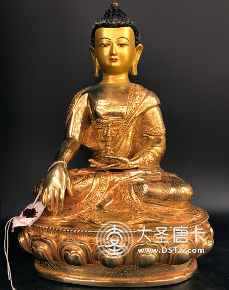 不動佛鎏金一尺