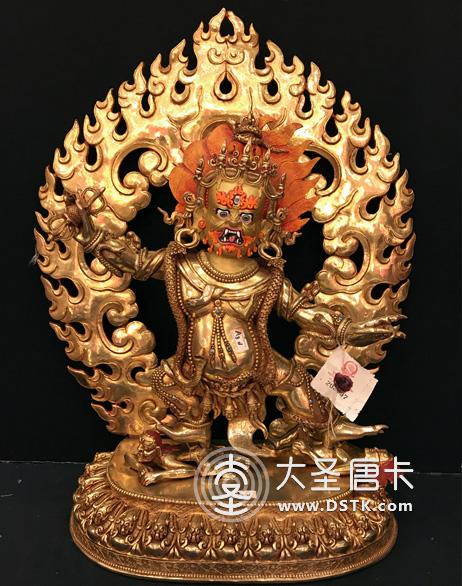 金剛手菩薩鎏金46cm