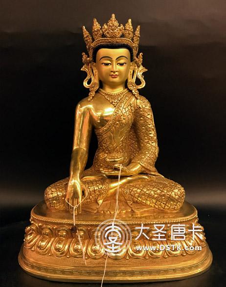 釋迦牟尼佛鎏金30cm