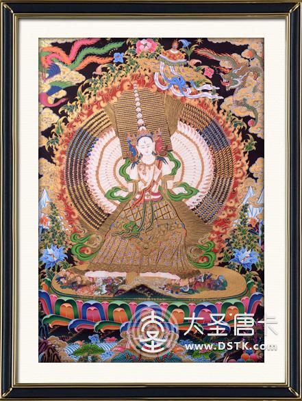 大白傘蓋佛母彩唐