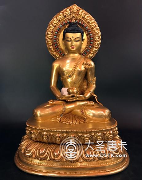 阿彌陀佛鎏金36cm