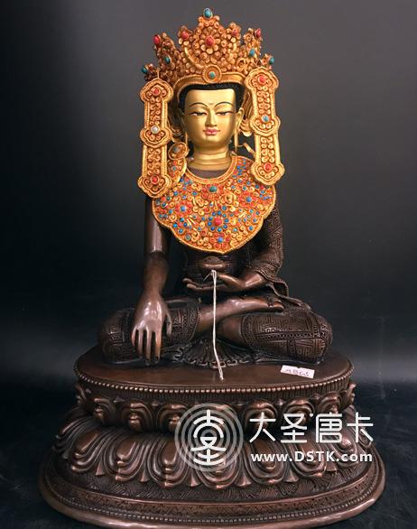 釋迦牟尼佛紫銅33cm