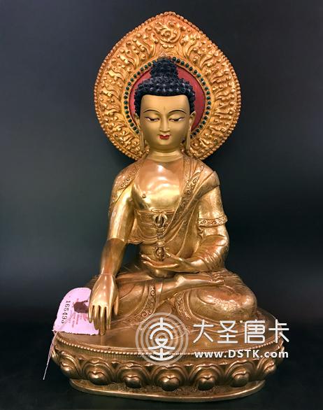 不動明王鎏金40cm