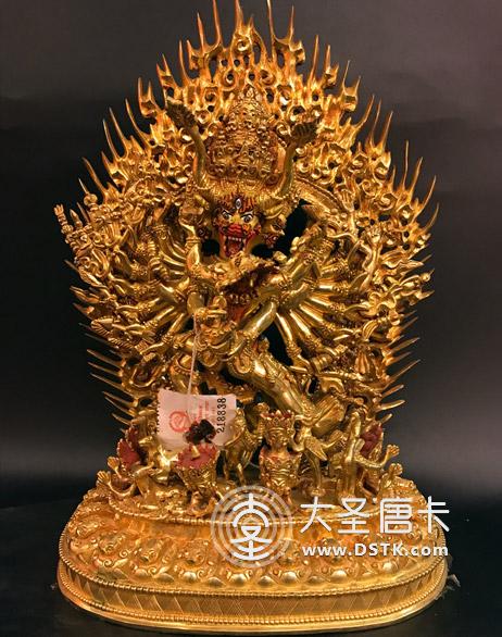 大威德金剛鎏金一尺