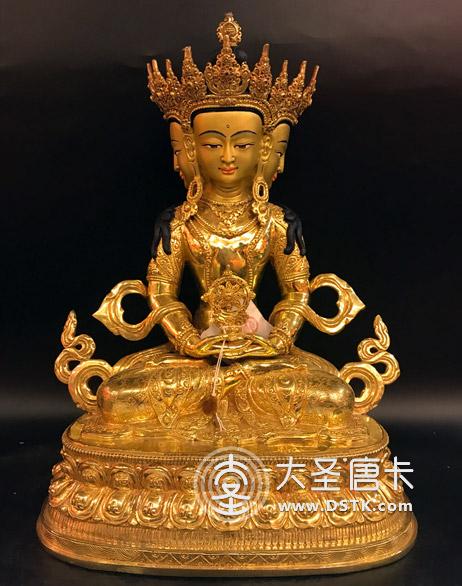 大日如來鎏金一尺