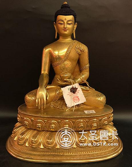 釋迦牟尼佛鎏金30cm