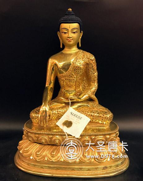 釋迦牟尼佛鎏金25cm