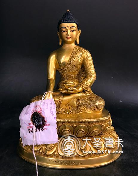 釋迦牟尼佛鎏金17cm