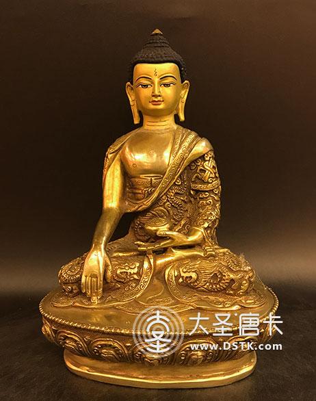 釋迦牟尼佛鎏金20cm