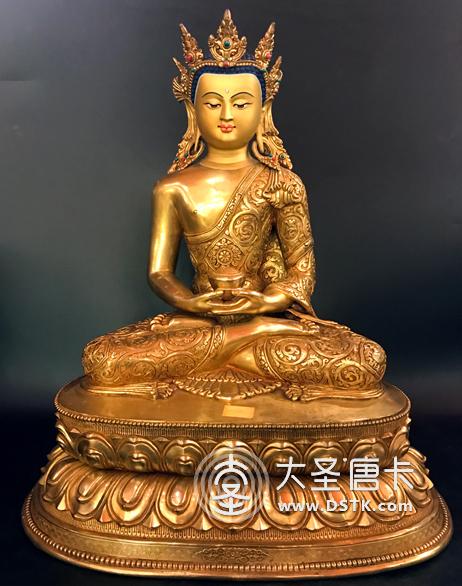 阿彌陀佛鎏金42cm