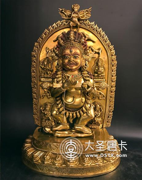 二臂瑪哈嘎拉鎏金52cm