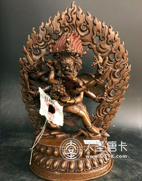 馬頭明王紫銅23cm