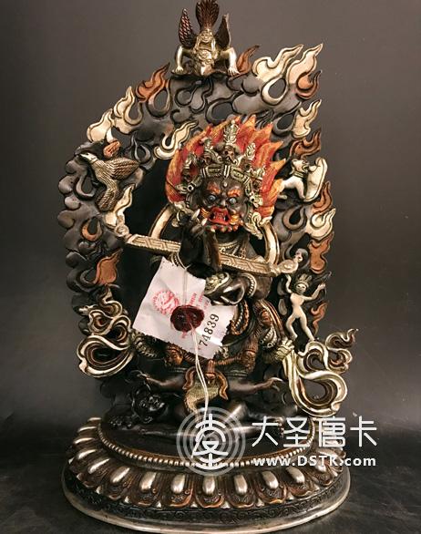 二臂瑪哈嘎拉鎏金25cm