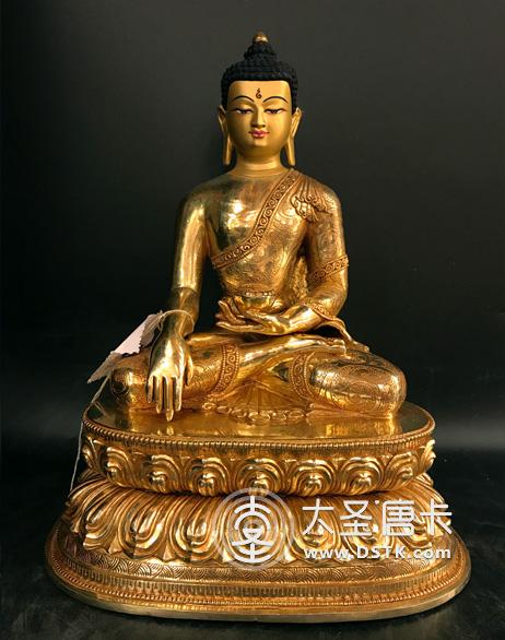 釋迦牟尼佛鎏金33cm