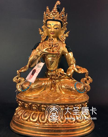 金剛薩埵鎏金26cm