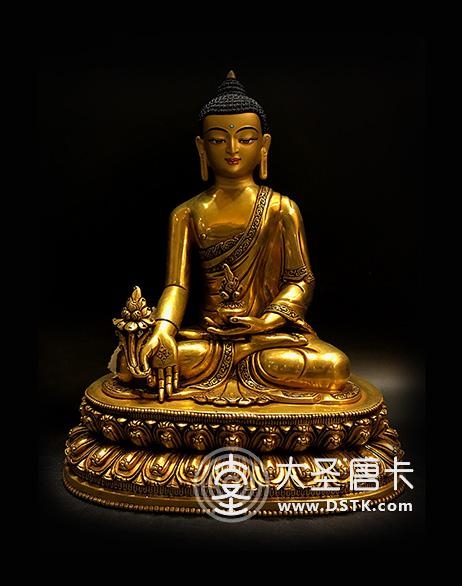 釋迦牟尼佛鎏金23cm