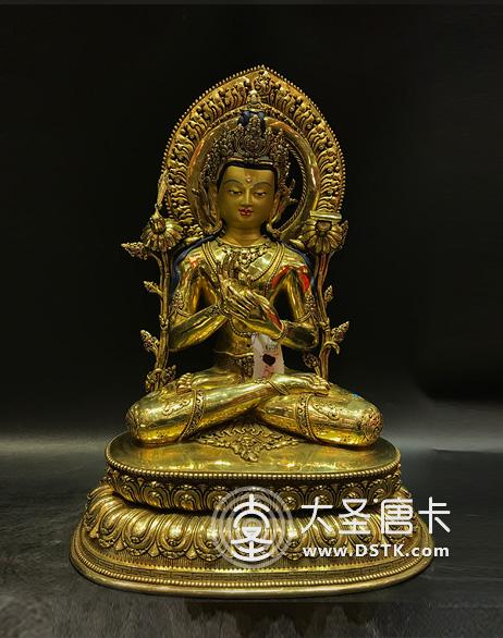 文殊菩薩鎏金48cm