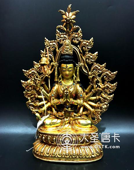 準提佛母鎏金30cm