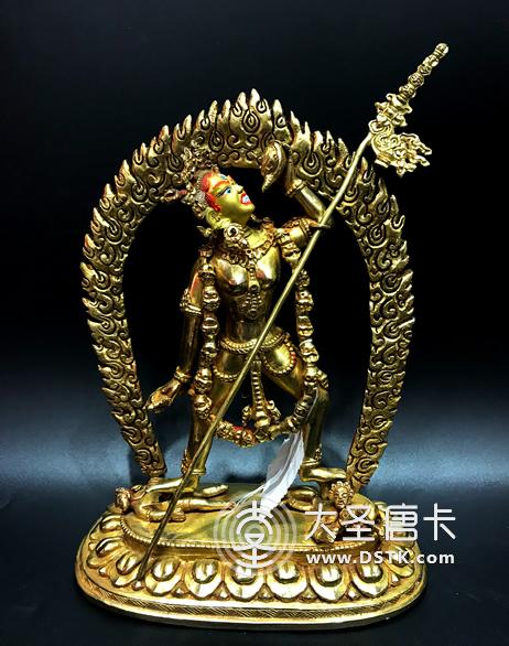 空行母鎏金23cm