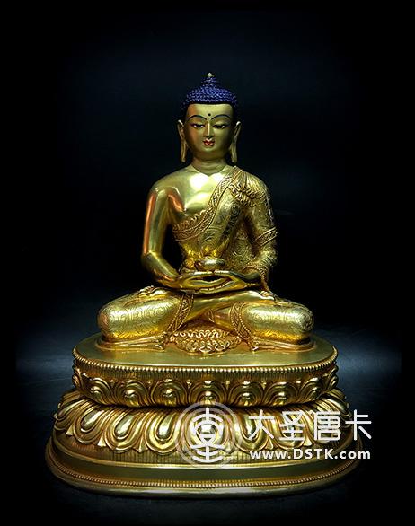 阿彌陀佛鎏金30cm