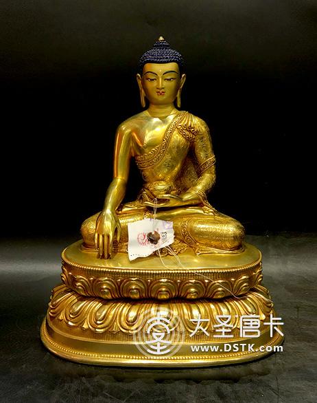 釋迦牟尼佛鎏金30cm