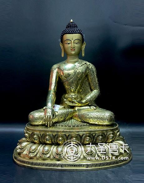 釋迦牟尼佛鎏金48cm