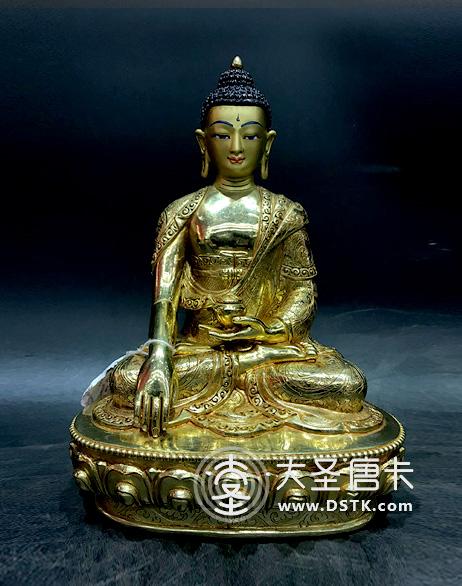 釋迦牟尼佛鎏金23cm