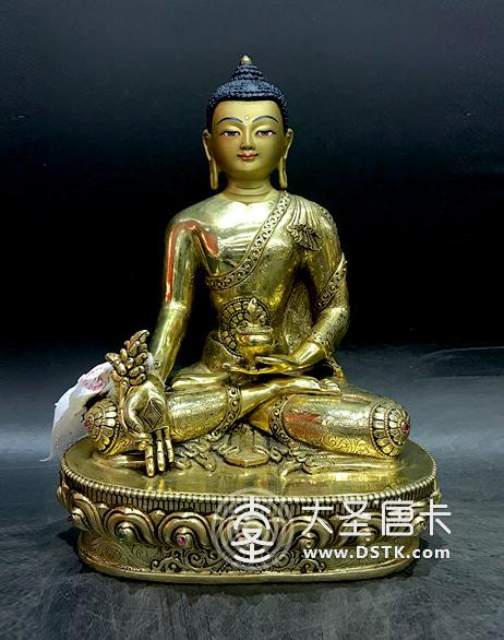 藥師佛鎏金23cm