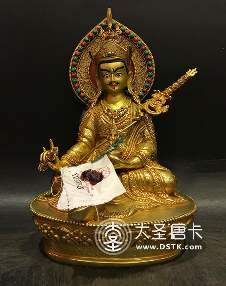 蓮花生大師鎏金23cm