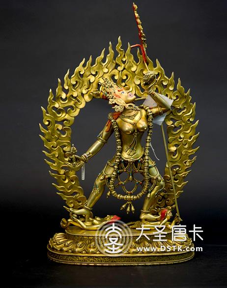 金剛瑜伽母鎏金33cm