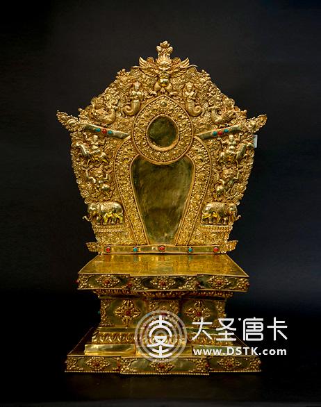 底座背光鎏金62cm