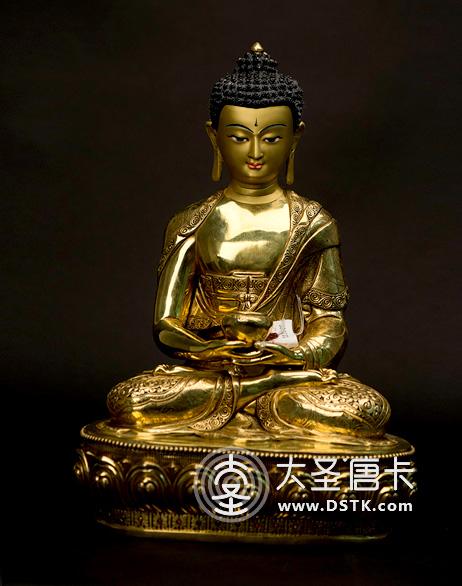 阿彌陀佛鎏金40cm