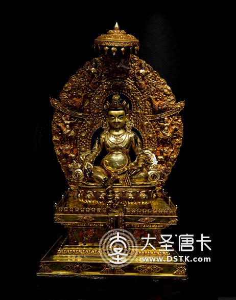 鎏金底座背光106cm