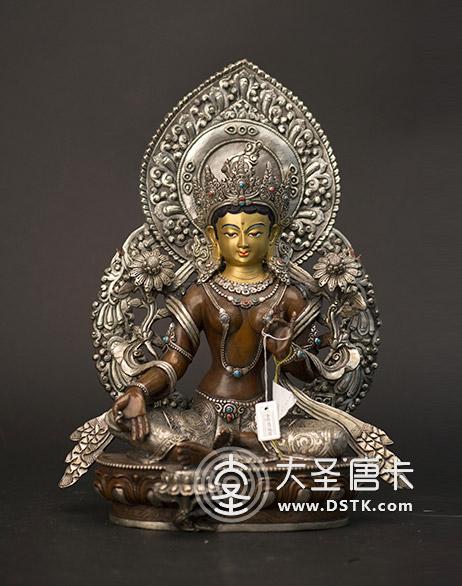 綠度母紫銅一尺