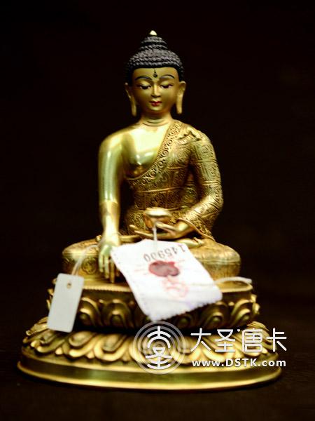 釋迦牟尼佛鎏金5寸