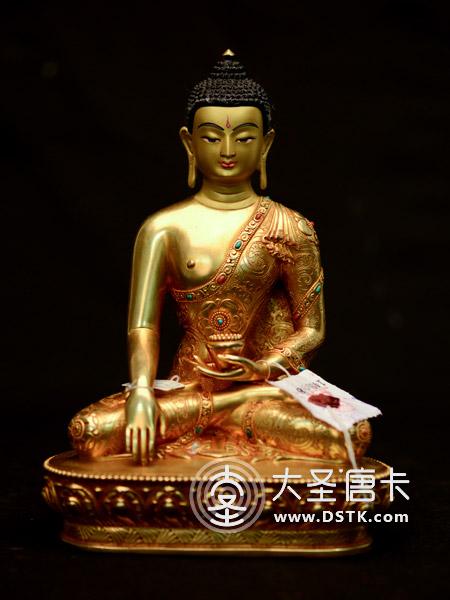 釋迦牟尼佛鎏金23cm