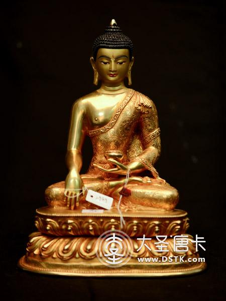 釋迦牟尼鎏金28cm