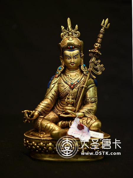 蓮花生大師鎏金23cm