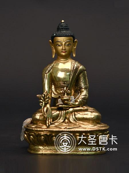 藥師佛鎏金23cm