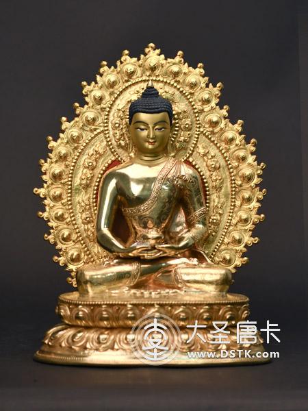 阿彌陀佛鎏金33cm