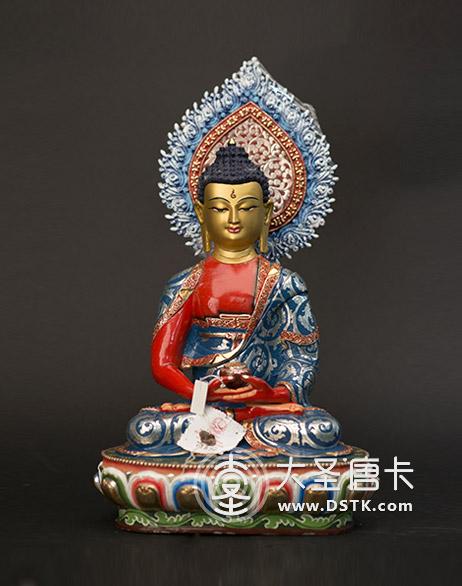 藥師佛鎏金一尺