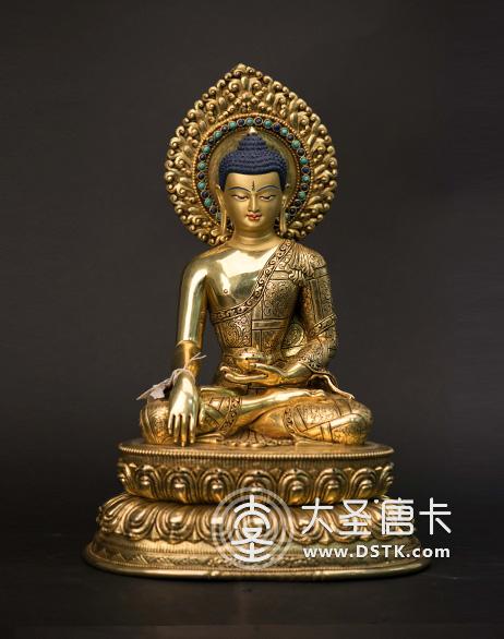 釋迦牟尼佛鎏金精品36cm